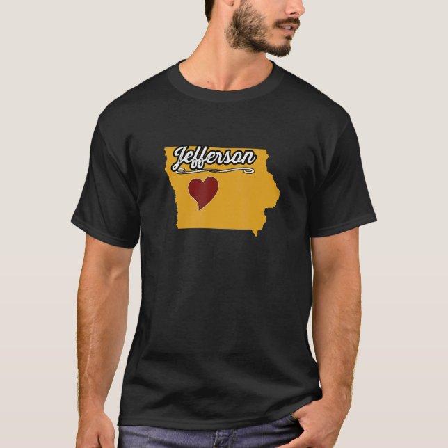 JEFFERSON IOWA IA USA Cute Souvenir Merch  US City T-Shirt (Front)