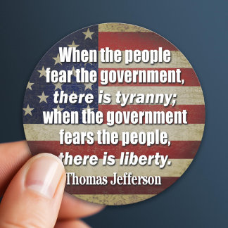 Jefferson: Liberty vs. Tyranny Classic Round Sticker