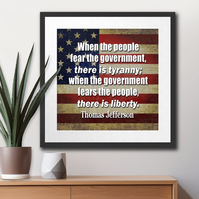 Jefferson: Liberty vs. Tyranny Poster (Thomas Jefferson Poster)