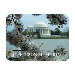 Jefferson Memorial, Cherry Blossoms Magnet