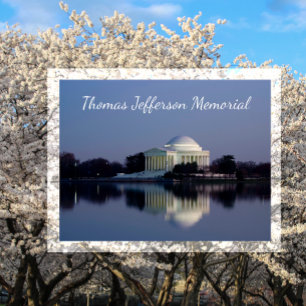 Jefferson Memorial, Reflection in Tidal Basin Postcard