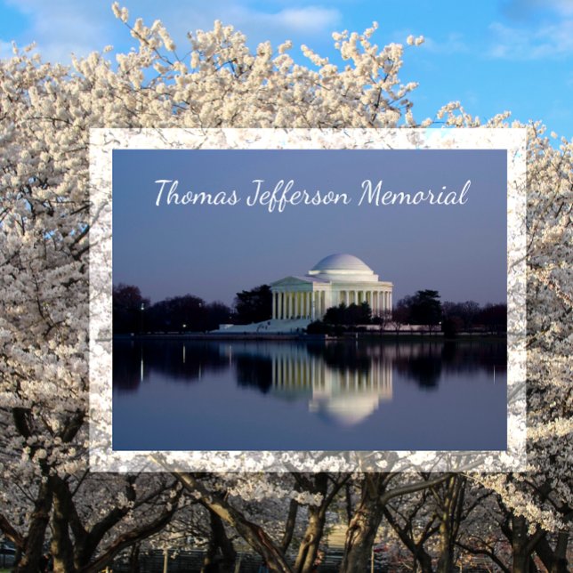 Jefferson Memorial, Reflection in Tidal Basin Postcard (Creator Uploaded)