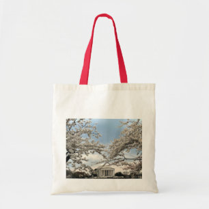 Jefferson Memorial Washington DC Cherry Blossoms Tote Bag
