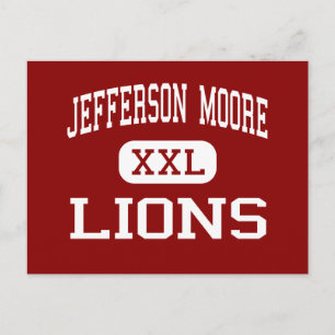 Jefferson Moore - Lions - High School - Waco Texas Postcard