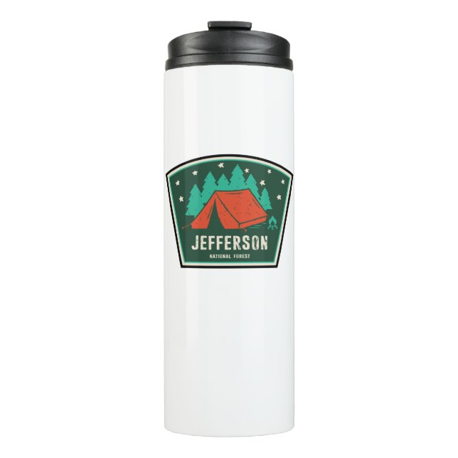 Jefferson National Forest Camping Thermal Tumbler (Front)