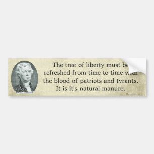 Jefferson Quote Bumper Sticker
