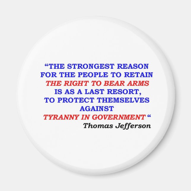 jefferson quote magnet (Front)