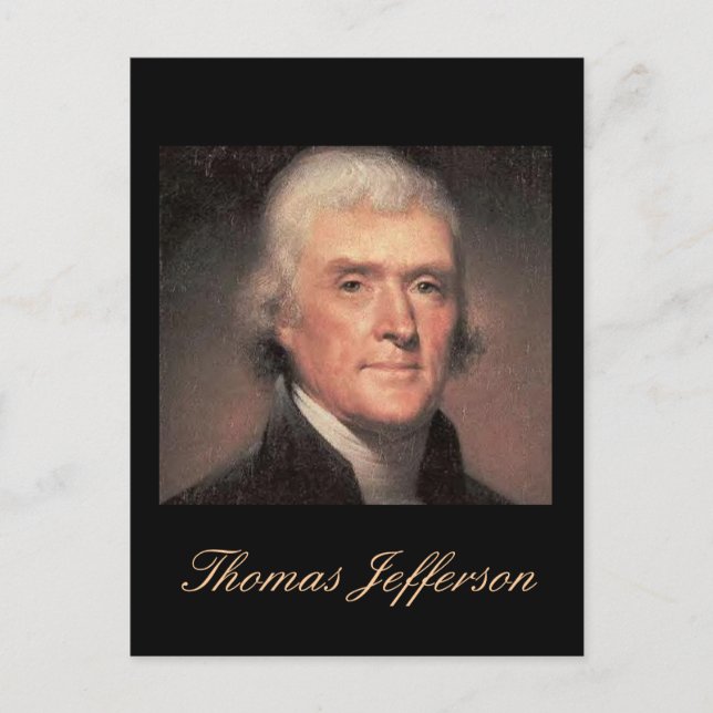 Jefferson quote Postcard (Front)