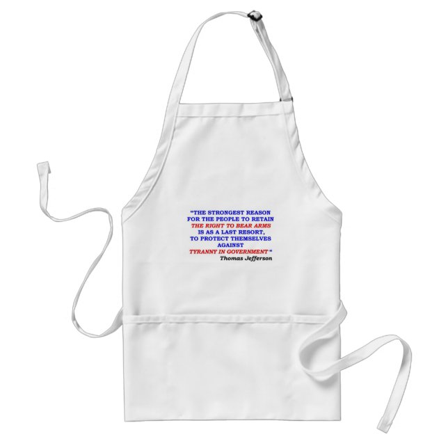 jefferson quote standard apron (Front)