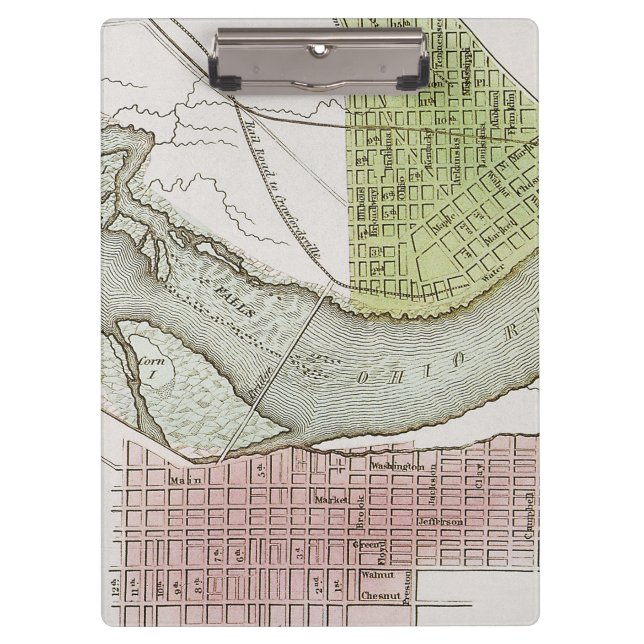 JEFFERSONVILLE, INDIANA: MAP CLIPBOARD (Front)