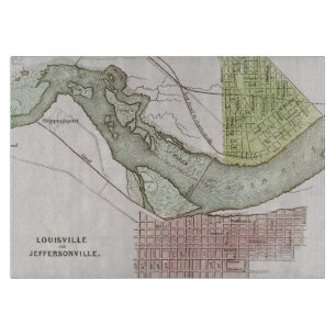 JEFFERSONVILLE, INDIANA: MAP CUTTING BOARD