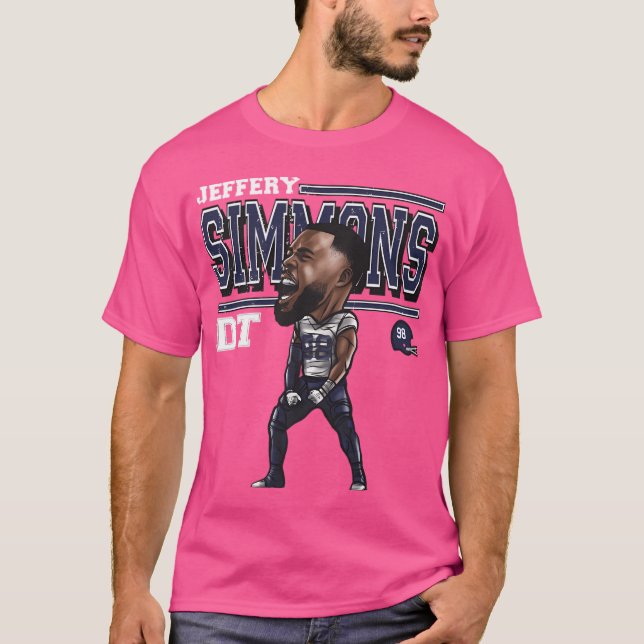 Jeffery Simmons Tennessee Cartoon T-Shirt (Front)