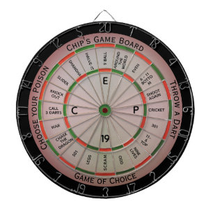 JeffH Easy Text Personal Regulation Dart Board