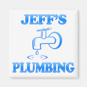 Jeff's Plumbing Magnet