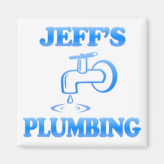 Jeff's Plumbing Magnet (Front)