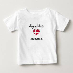 Jeg elsker mormor baby T-Shirt