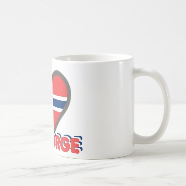 Jeg Elsker Norge (I Love Norway) Coffee Mug (Right)