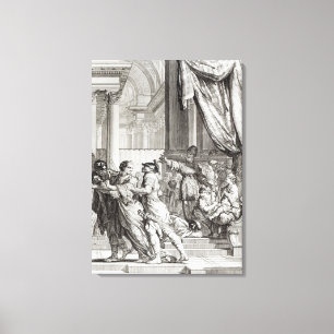 Jehoiada, High Priest of Jerusalem Proclaiming Canvas Print