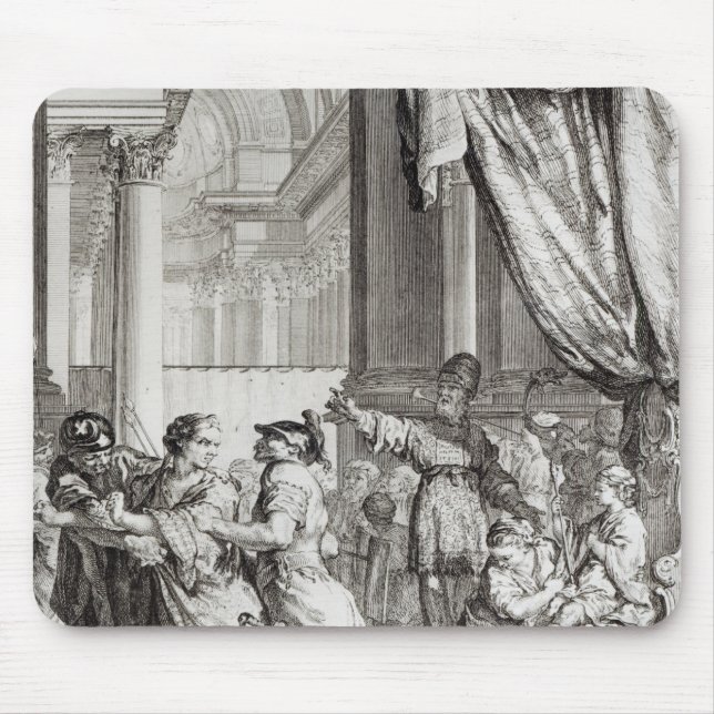 Jehoiada, High Priest of Jerusalem Proclaiming Mouse Mat (Front)