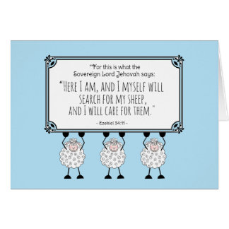 "Jehovah Cares For His Sheep" Card