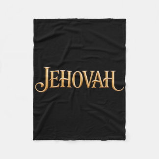 Jehovah Christian Faith Bold Worship  Fleece Blanket