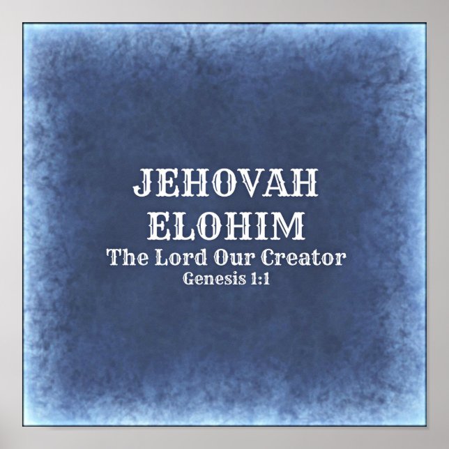 Jehovah Elohim poster (Front)