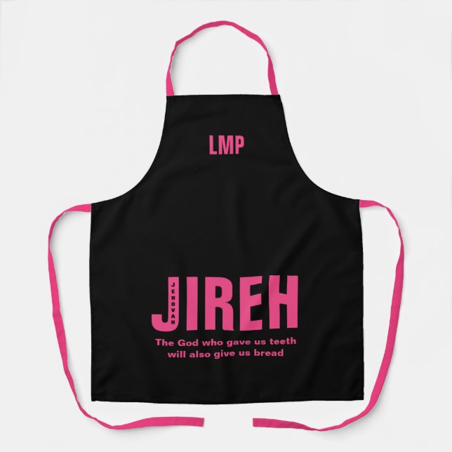 Jehovah Jireh Custom Christian Apron (Front)