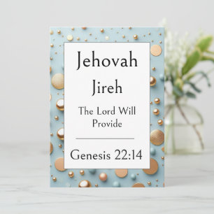 Jehovah Jireh, Name Of God, Encouraging Scripture Invitation