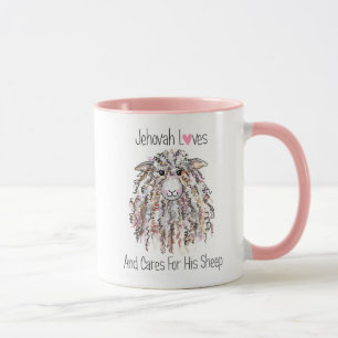 "Jehovah Loves and Cares for His Sheep" Mug