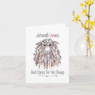 "Jehovah Loves His Sheep" Card