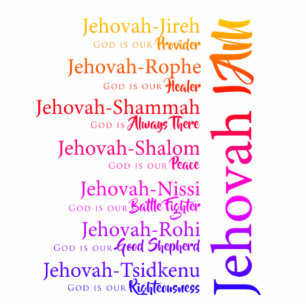 Jehovah names rainbow cutout Magnet Photo Sculpture Magnet