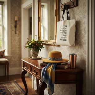 Jehovah names tote bag