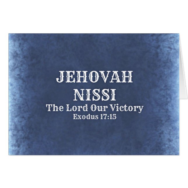 Jehovah Nissi (Front Horizontal)
