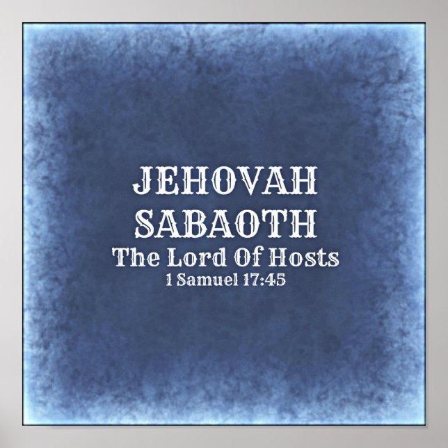 Jehovah Sabaoth Poster (Front)