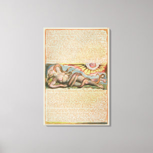 'Jehovah stood among the Druids...', plate 63 from Canvas Print