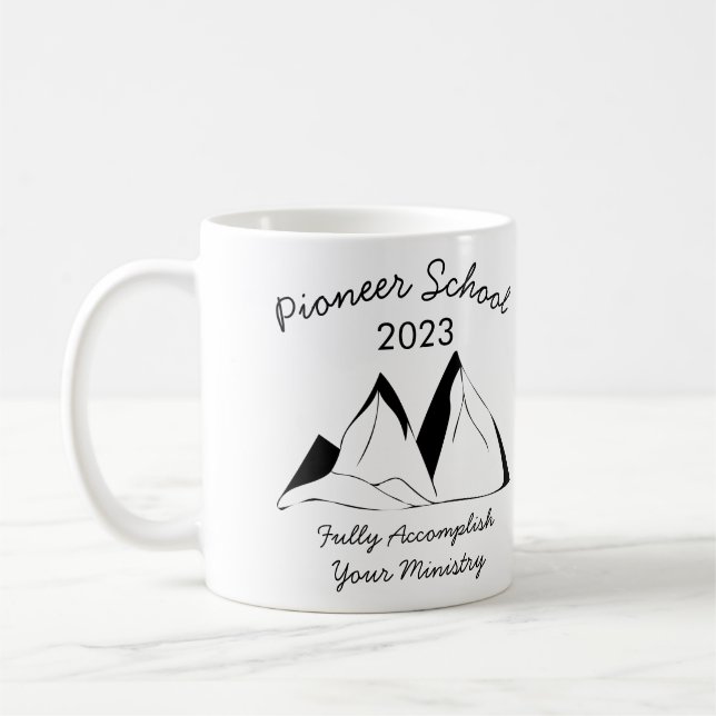 Jehovah Witness Pioneer School 2023 Coffee Mug (Left)