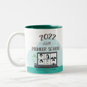 Jehovah Witness Zoom Pioneer School 2022 Two-Tone Coffee Mug