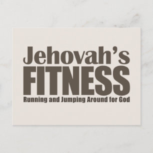 Jehovah's Fitness Postcard