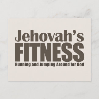 Jehovah's Fitness Postcard
