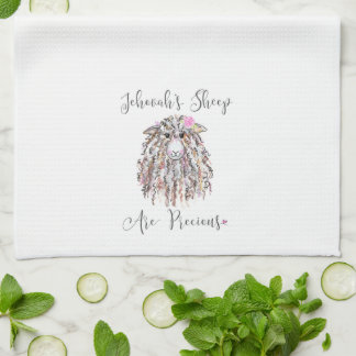 "Jehovah's Sheep Are Precious" Kitchen Towel