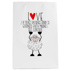 "Jehovah's Sheep...Fruitages of Spirit" Medium Gif Medium Gift Bag