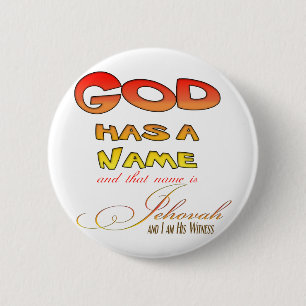 Jehovah's Witness 6 Cm Round Badge