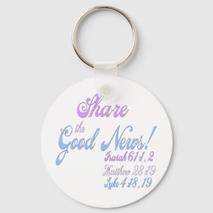 Jehovah's Witness Good News Key Ring