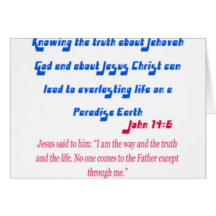 Jehovah's Witness John14-6