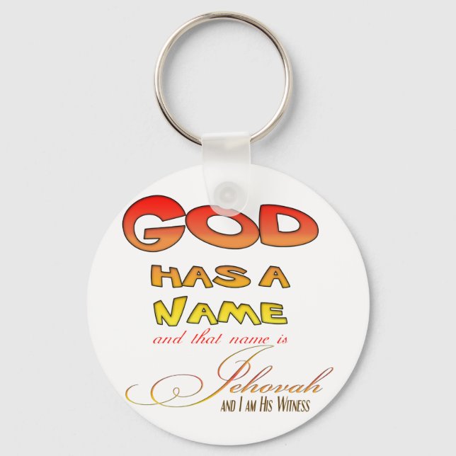 Jehovah's Witness Shirt Key Ring (Front)