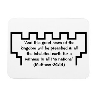 Jehovah's Witness Watchtower Matthew 24:14 Magnet