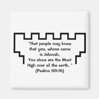 Jehovah's Witness Watchtower Psalms 83:18 Magnet