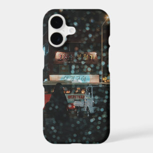Jeju City Rainy Night Phone Case