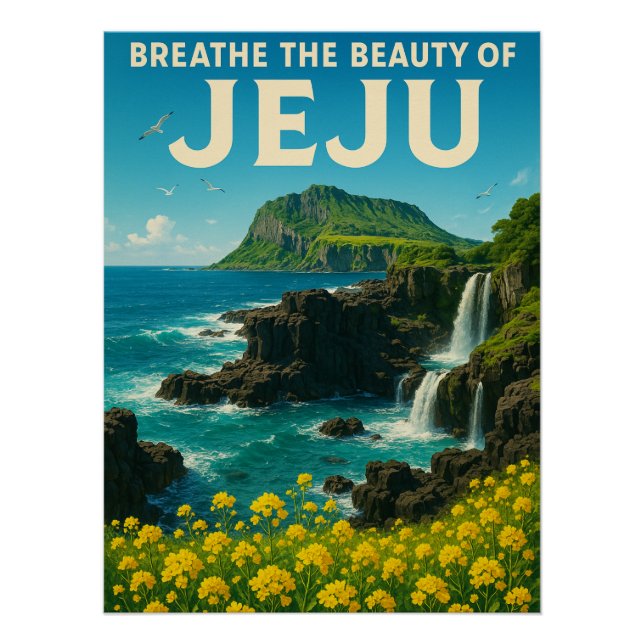 Jeju Island Paradise Poster (Front)