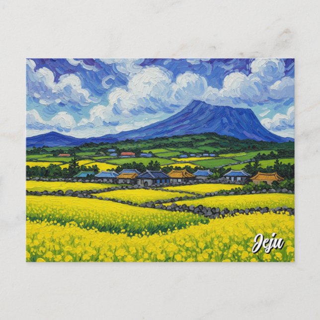 Jeju Island South Korea Travel Postcard (Front)